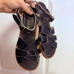 Navy Saltwater Sandals - 5